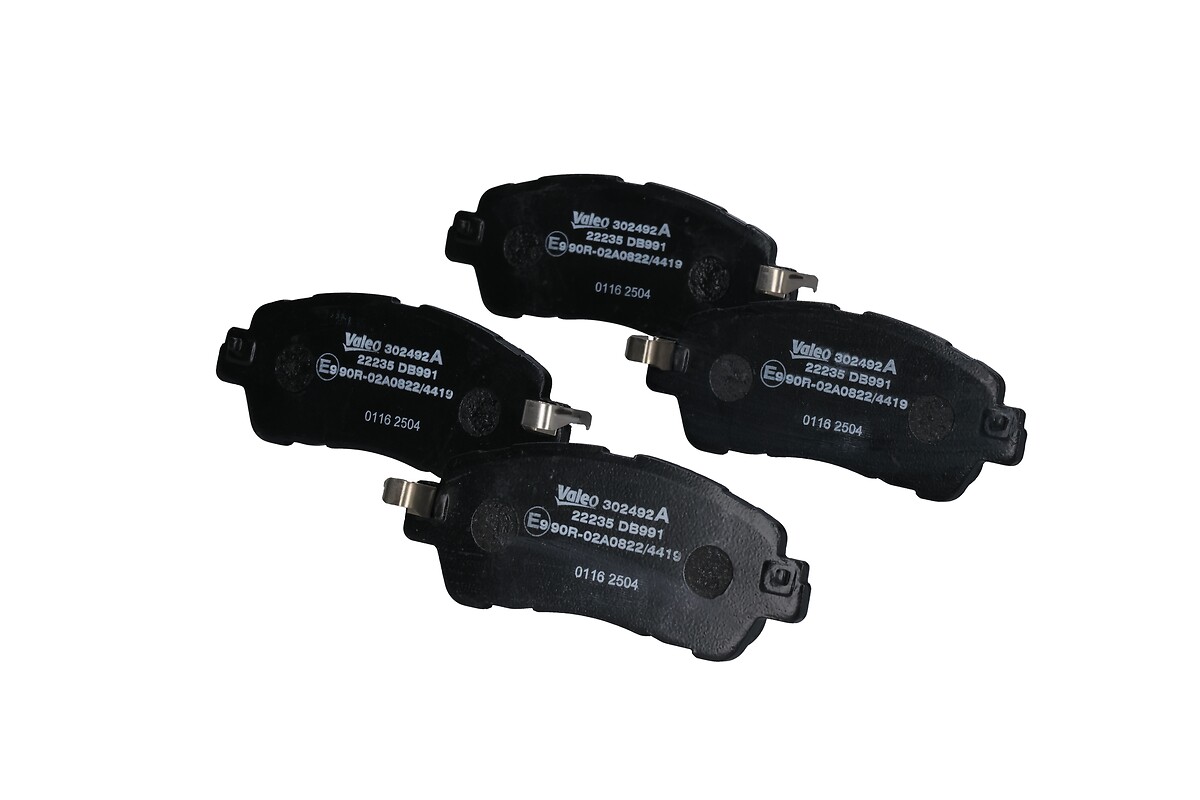 Jeu de 4 plaquettes de frein VALEO ref. 302492A